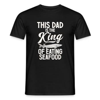 Cadeau pour les amateurs de fruits de mer - T-shirt homme - noir - Devant - AI Model Male 178 light (178cm)