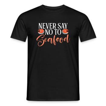 Seafood Lover Gift - Männer T-Shirt - Schwarz - Vorne - AI Model Male 178 light (178cm)