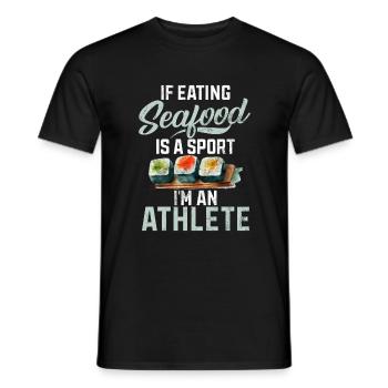 Seafood Lover Gift - Männer T-Shirt - Schwarz - Vorne - AI Model Male 178 light (178cm)