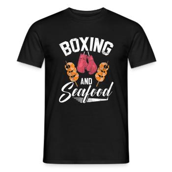 Seafood Lover Gift - Men's T-Shirt - black - Front - AI Model Male 178 light (178cm)