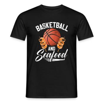 Seafood Lover Gift - Men's T-Shirt - black - Front - AI Model Male 178 light (178cm)