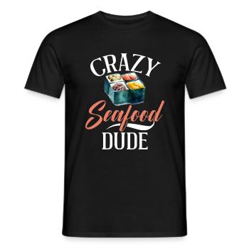 Seafood Lover Gift - Men's T-Shirt - black - Front - AI Model Male 178 light (178cm)