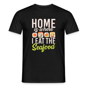 Cadeau pour les amateurs de fruits de mer - T-shirt homme - noir - Devant - AI Model Male 178 light (178cm)