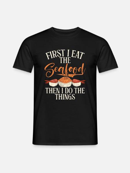 Seafood Lover Gift - Men's T-Shirt - black