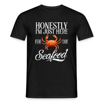 Seafood Lover Gift - Men's T-Shirt - black - Front - AI Model Male 178 light (178cm)