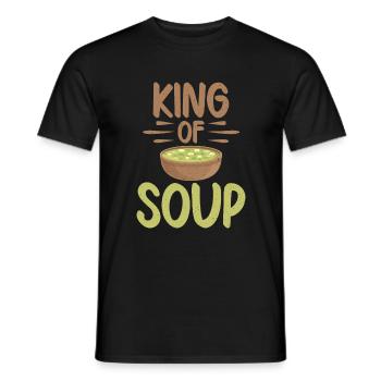 Cadeaux pour les amateurs de soupe - T-shirt homme - noir - Devant - AI Model Male 178 light (178cm)