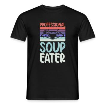 Soup Lovers Gifts - Men's T-Shirt - black - Front - AI Model Male 178 light (178cm)