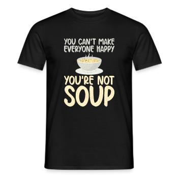 Soup Lovers Gifts - Men's T-Shirt - black - Front - AI Model Male 178 light (178cm)