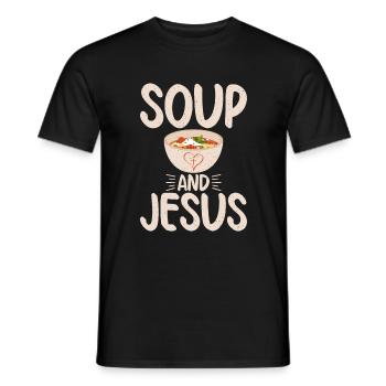 Soup Lovers Gifts - Men's T-Shirt - black - Front - AI Model Male 178 light (178cm)
