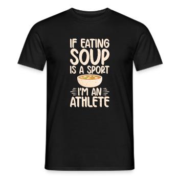 Cadeaux pour les amateurs de soupe - T-shirt homme - noir - Devant - AI Model Male 178 light (178cm)