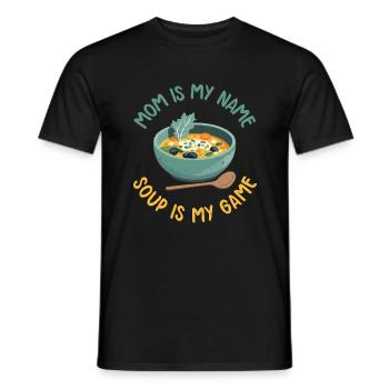 Cadeaux pour les amateurs de soupe - T-shirt homme - noir - Devant - AI Model Male 178 light (178cm)
