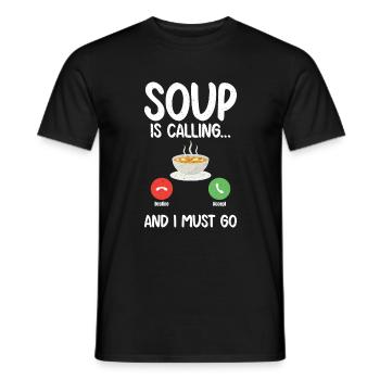Cadeaux pour les amateurs de soupe - T-shirt homme - noir - Devant - AI Model Male 178 light (178cm)