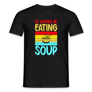 Soup Lovers Gifts - Männer T-Shirt - Schwarz - Vorne - AI Model Male 178 light (178cm)