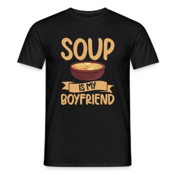 Soup Lovers Gifts - Men's T-Shirt - black - Front - AI Model Male 178 light (178cm)