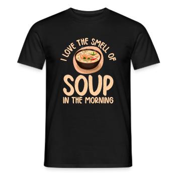 Soup Lovers Gifts - Men's T-Shirt - black - Front - AI Model Male 178 light (178cm)