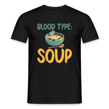 Soup Lovers Gifts - Männer T-Shirt - Schwarz - Vorne - AI Model Male 178 light (178cm)