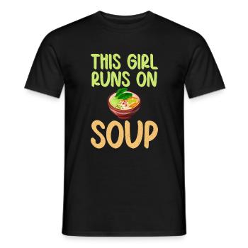 Cadeaux pour les amateurs de soupe - T-shirt homme - noir - Devant - AI Model Male 178 light (178cm)