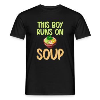 Soup Lovers Gifts - Männer T-Shirt - Schwarz - Vorne - AI Model Male 178 light (178cm)