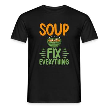 Soup Lovers Gifts - Men's T-Shirt - black - Front - AI Model Male 178 light (178cm)