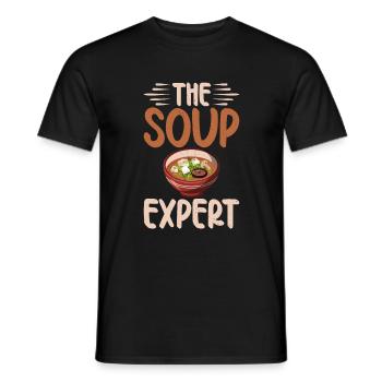 Soup Lovers Gifts - Men's T-Shirt - black - Front - AI Model Male 178 light (178cm)