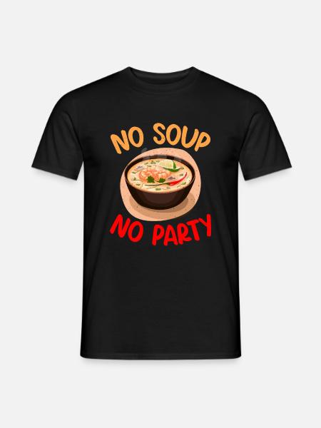 Soup Lovers Gifts - Men's T-Shirt - black