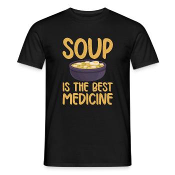 Soup Lovers Gifts - Männer T-Shirt - Schwarz - Vorne - AI Model Male 178 light (178cm)