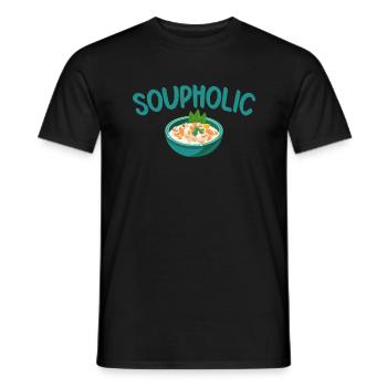 Cadeaux pour les amateurs de soupe - T-shirt homme - noir - Devant - AI Model Male 178 light (178cm)