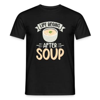 Soup Lovers Gifts - Men's T-Shirt - black - Front - AI Model Male 178 light (178cm)