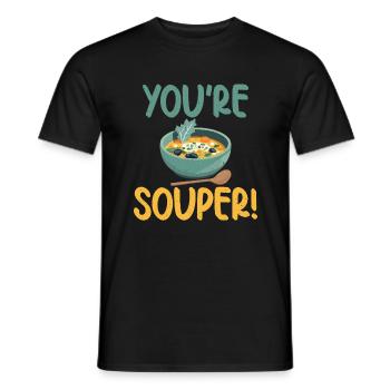 Soup Lovers Gifts - Männer T-Shirt - Schwarz - Vorne - AI Model Male 178 light (178cm)