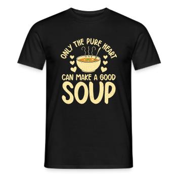Soup Lovers Gifts - Men's T-Shirt - black - Front - AI Model Male 178 light (178cm)