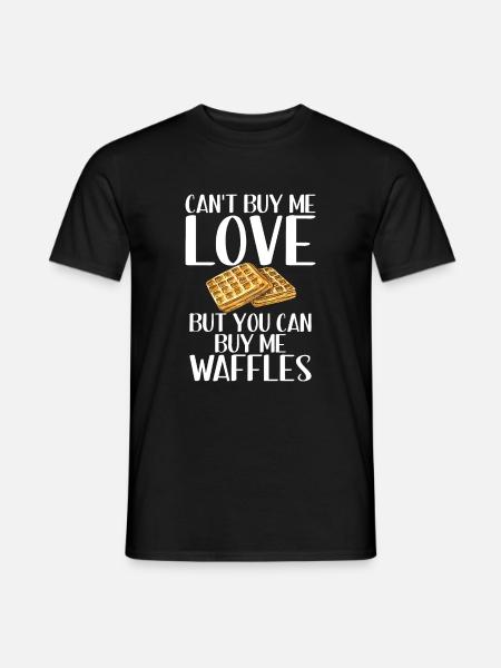 Waffle Lover Gifts - Men's T-Shirt - black