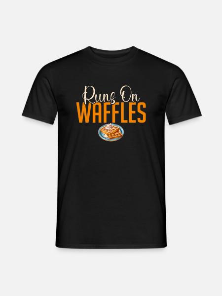 Waffle Lover Gifts - Men's T-Shirt - black