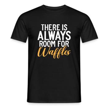 Waffle Lover Gifts - Men's T-Shirt - black - Front - AI Model Male 178 light (178cm)
