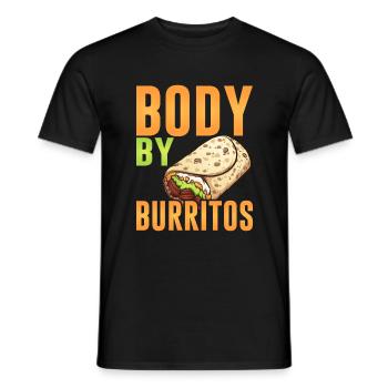 Burrito Gift - Men's T-Shirt - black - Front - AI Model Male 178 light (178cm)