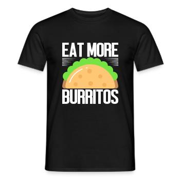 Burrito Gift - Männer T-Shirt - Schwarz - Vorne - AI Model Male 178 light (178cm)