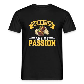 Burrito Gift - Men's T-Shirt - black - Front - AI Model Male 178 light (178cm)