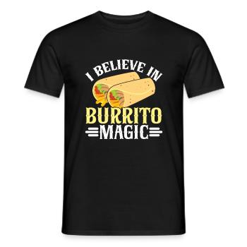 Burrito Gift - Men's T-Shirt - black - Front - AI Model Male 178 light (178cm)