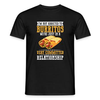 Burrito Gift - Männer T-Shirt - Schwarz - Vorne - AI Model Male 178 light (178cm)