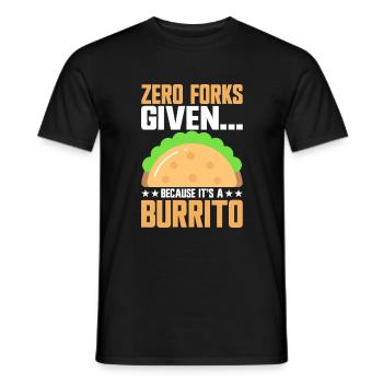 Burrito Gift - Männer T-Shirt - Schwarz - Vorne - AI Model Male 178 light (178cm)