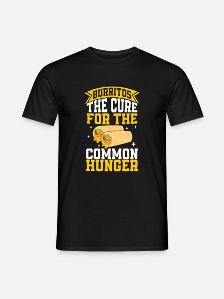 Burrito Gift - Männer T-Shirt - Schwarz