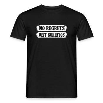 Burrito Gift - Männer T-Shirt - Schwarz - Vorne - AI Model Male 178 light (178cm)