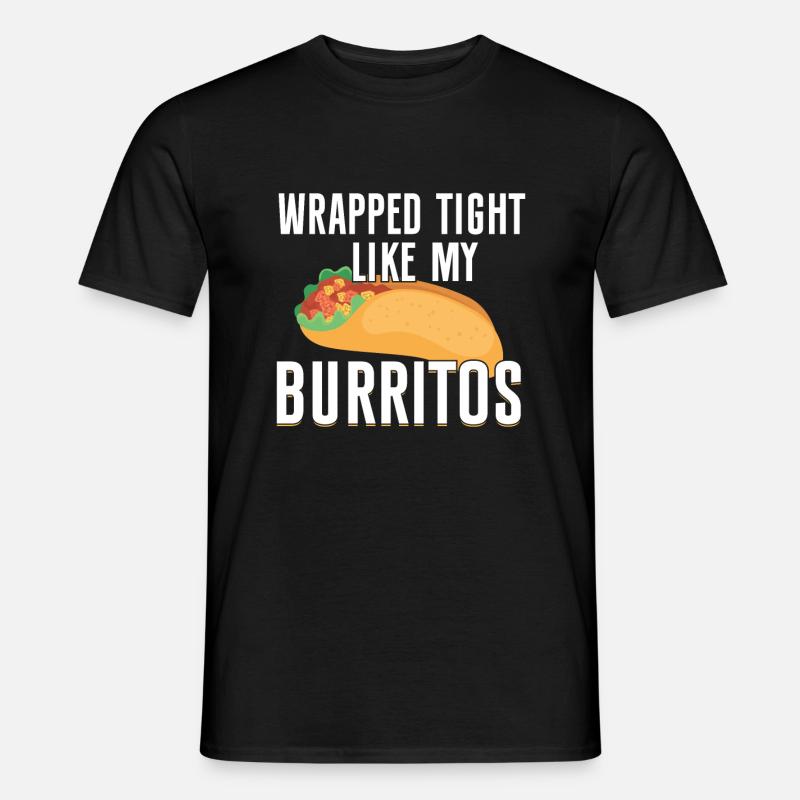 Burrito Gift - Männer T-Shirt - Schwarz