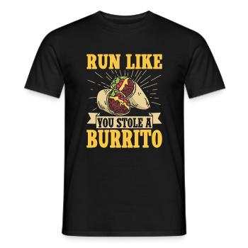 Burrito Gift - Men's T-Shirt - black - Front - AI Model Male 178 light (178cm)