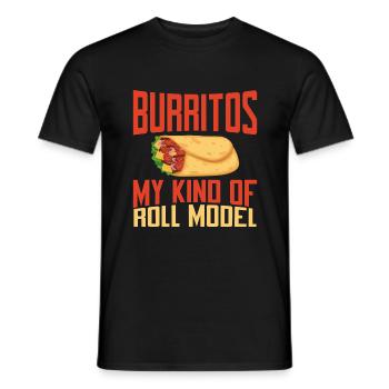 Burrito Gift - Männer T-Shirt - Schwarz - Vorne - AI Model Male 178 light (178cm)