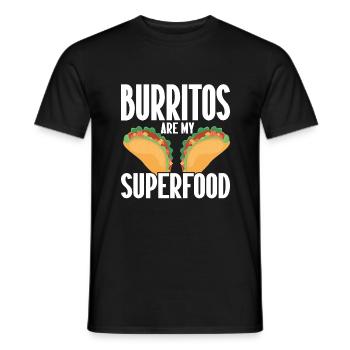 Burrito Gift - Männer T-Shirt - Schwarz - Vorne - AI Model Male 178 light (178cm)