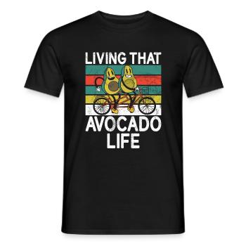 Avocado Gifts - Men's T-Shirt - black - Front - AI Model Male 178 light (178cm)