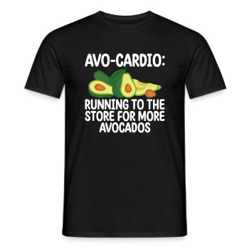 Avocado Gifts - Männer T-Shirt - Schwarz - Vorne - AI Model Male 178 light (178cm)