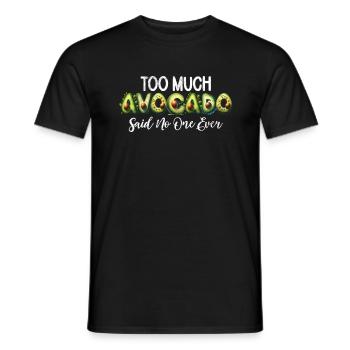 Avocado Gifts - Men's T-Shirt - black - Front - AI Model Male 178 light (178cm)