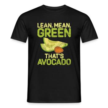 Avocado Gifts - Men's T-Shirt - black - Front - AI Model Male 178 light (178cm)
