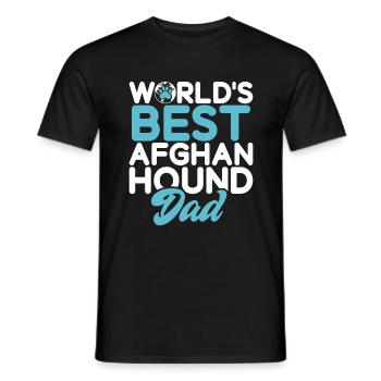 Afghan Hound Gifts - Men's T-Shirt - black - Front - AI Model Male 178 light (178cm)